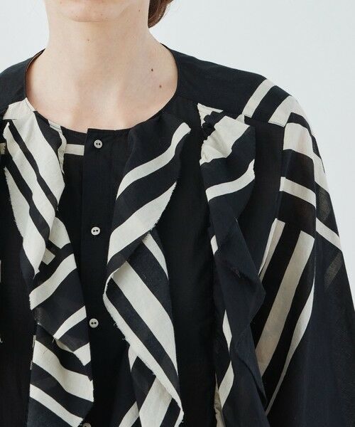 TOMORROWLAND / トゥモローランド シャツ・ブラウス | ランドレイヤープリント フリルシャツ | 詳細5