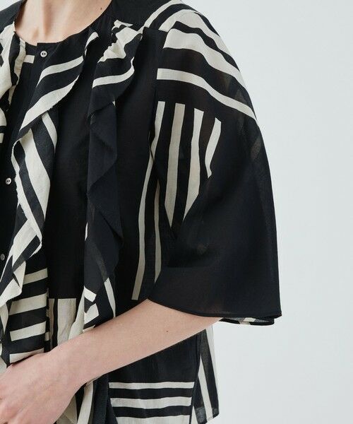 TOMORROWLAND / トゥモローランド シャツ・ブラウス | ランドレイヤープリント フリルシャツ | 詳細6