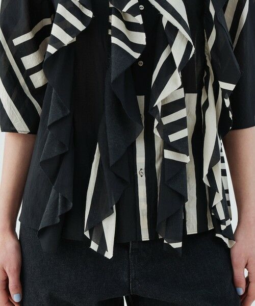 TOMORROWLAND / トゥモローランド シャツ・ブラウス | ランドレイヤープリント フリルシャツ | 詳細7