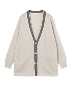 TOMORROWLAND / トゥモローランド カーディガン・ボレロ | リネンコットンスパンコール Vネックカーディガン