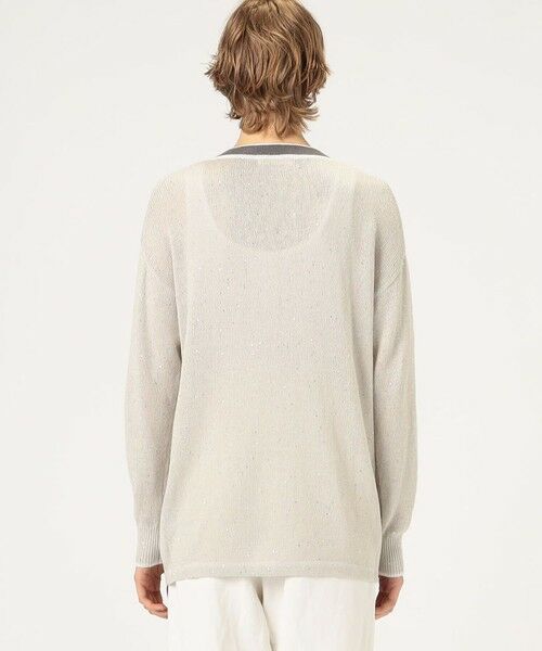 TOMORROWLAND / トゥモローランド カーディガン・ボレロ | リネンコットンスパンコール Vネックカーディガン | 詳細4