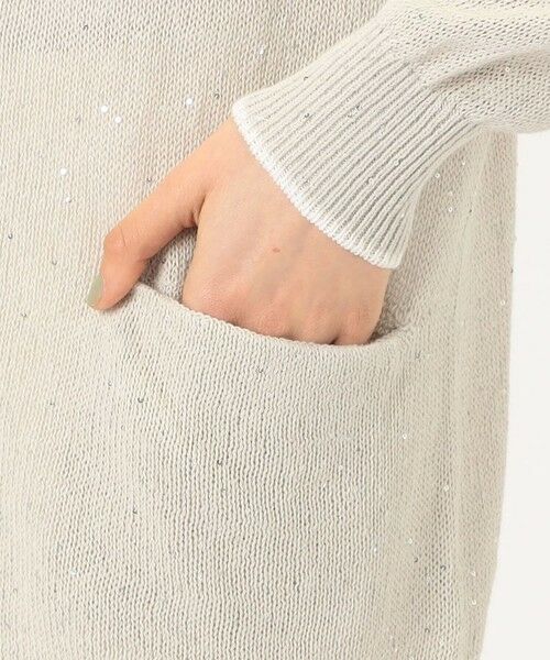 TOMORROWLAND / トゥモローランド カーディガン・ボレロ | リネンコットンスパンコール Vネックカーディガン | 詳細9