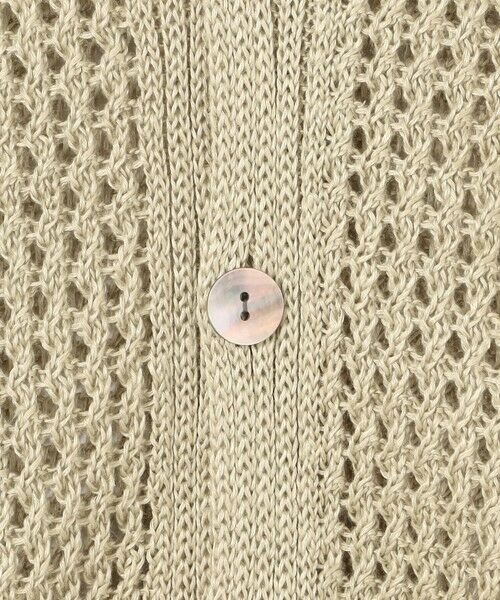 TOMORROWLAND / トゥモローランド カーディガン・ボレロ | オープンワークリネン Vネックカーディガン | 詳細8