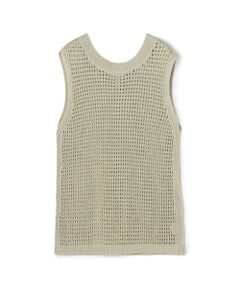 TOMORROWLAND / トゥモローランド ベスト | オープンワークリネン ノースリーブプルオーバー