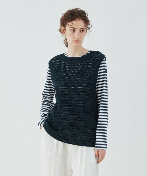 TOMORROWLAND / トゥモローランド ベスト | オープンワークリネン ノースリーブプルオーバー | 詳細2