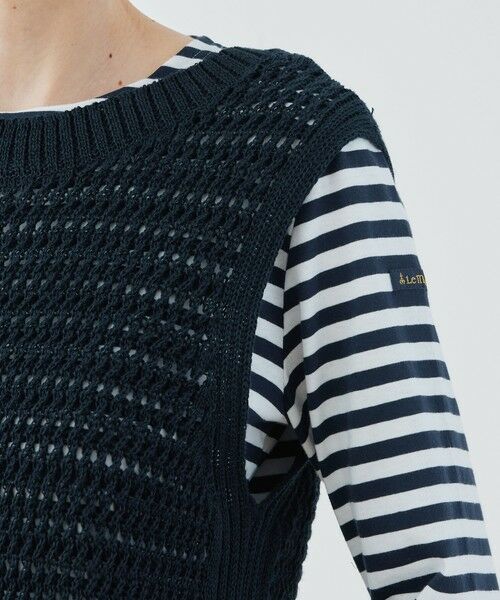 TOMORROWLAND / トゥモローランド ベスト | オープンワークリネン ノースリーブプルオーバー | 詳細6