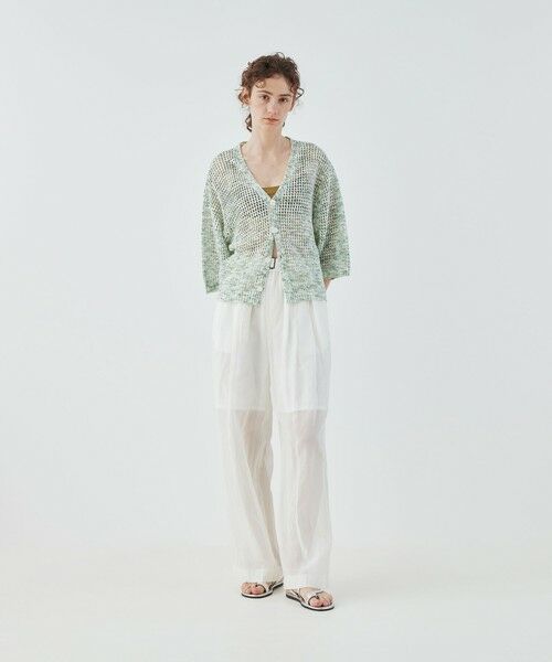TOMORROWLAND / トゥモローランド カーディガン・ボレロ | カスリリネン Vネックカーディガン | 詳細1