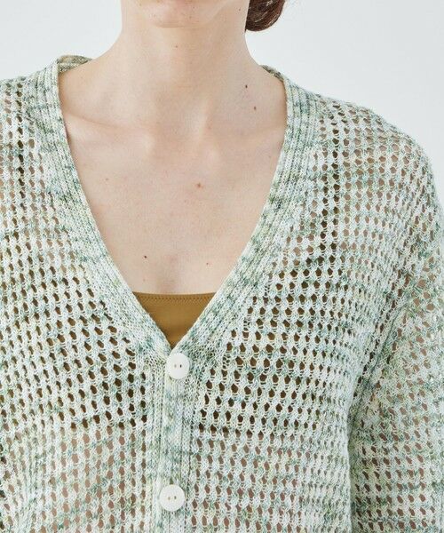TOMORROWLAND / トゥモローランド カーディガン・ボレロ | カスリリネン Vネックカーディガン | 詳細5