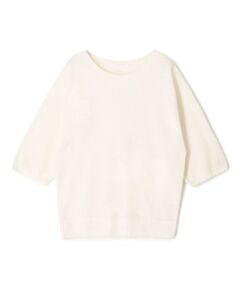 TOMORROWLAND / トゥモローランド ニット・セーター | ドライカノコ  ハーフスリーブ クルーネック プルオーバー