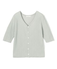 TOMORROWLAND / トゥモローランド カーディガン・ボレロ | ギザコットンリブ Vネックカーディガン