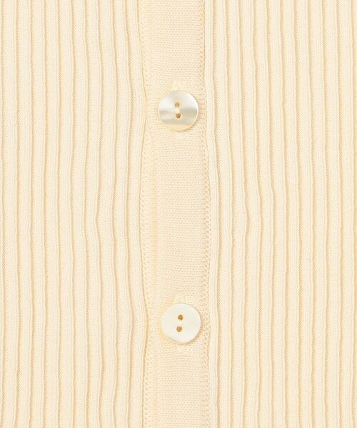 TOMORROWLAND / トゥモローランド カーディガン・ボレロ | ギザコットンリブ Vネックカーディガン | 詳細10