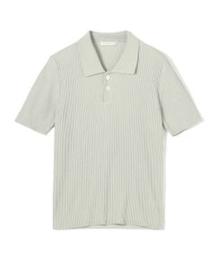 TOMORROWLAND / トゥモローランド ニット・セーター | ギザコットンリブ ポロカラープルオーバー