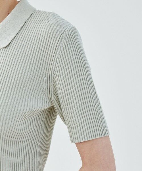 TOMORROWLAND / トゥモローランド ニット・セーター | ギザコットンリブ ポロカラープルオーバー | 詳細6