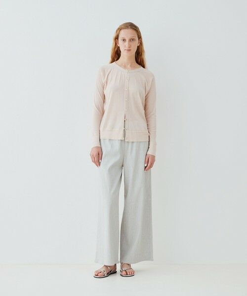 TOMORROWLAND / トゥモローランド Tシャツ | ガーゼフライス クルーネックカーディガン | 詳細1