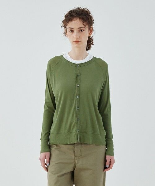 TOMORROWLAND / トゥモローランド Tシャツ | ガーゼフライス クルーネックカーディガン | 詳細12