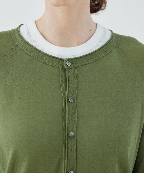 TOMORROWLAND / トゥモローランド Tシャツ | ガーゼフライス クルーネックカーディガン | 詳細15