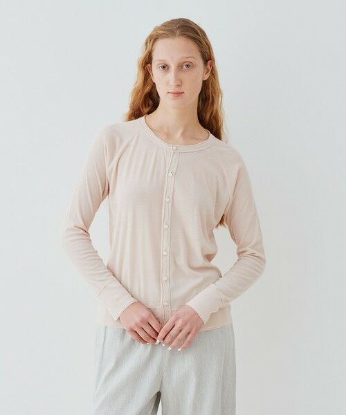 TOMORROWLAND / トゥモローランド Tシャツ | ガーゼフライス クルーネックカーディガン | 詳細2