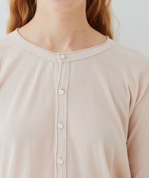 TOMORROWLAND / トゥモローランド Tシャツ | ガーゼフライス クルーネックカーディガン | 詳細5