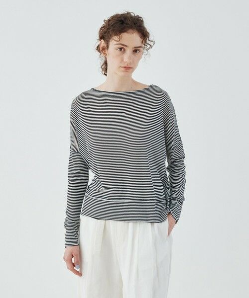 TOMORROWLAND / トゥモローランド Tシャツ | ガーゼフライス ボートネックプルオーバー | 詳細10