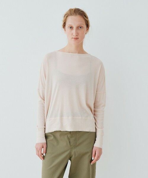 TOMORROWLAND / トゥモローランド Tシャツ | ガーゼフライス ボートネックプルオーバー | 詳細2