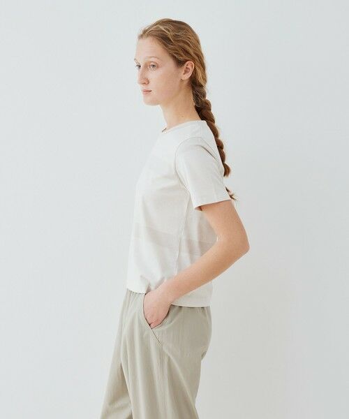 TOMORROWLAND / トゥモローランド Tシャツ | ファインコットン クルーネックTシャツ | 詳細4