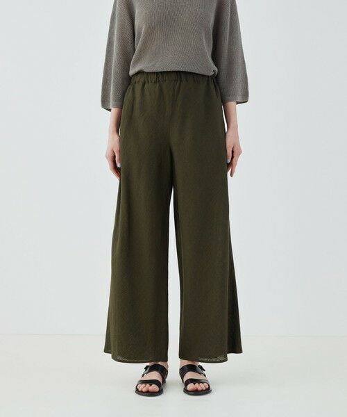 TOMORROWLAND / トゥモローランド その他パンツ | リネンポプリン イージーワイドパンツ | 詳細2