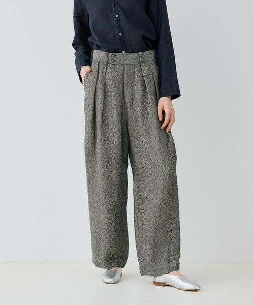 TOMORROWLAND / トゥモローランド その他パンツ | ヘリテージリネン アーミースラックスパンツ | 詳細2