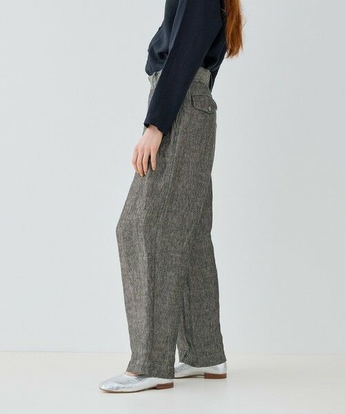 TOMORROWLAND / トゥモローランド その他パンツ | ヘリテージリネン アーミースラックスパンツ | 詳細3