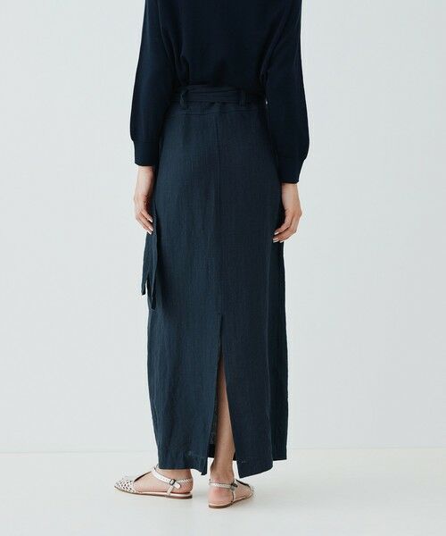 TOMORROWLAND / トゥモローランド ロング・マキシ丈スカート | マリンカナパ オーバーラップスカート | 詳細4