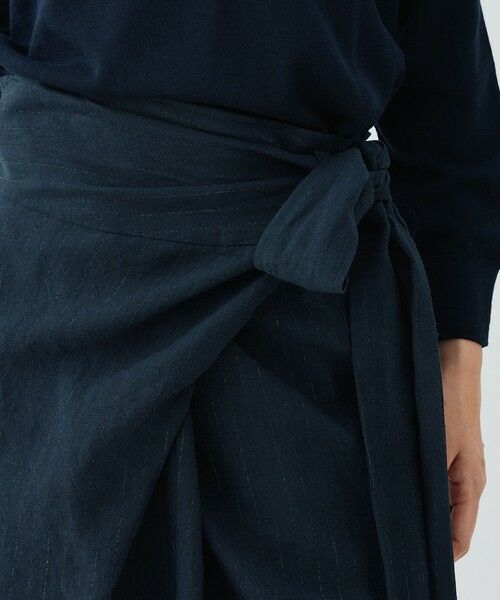 TOMORROWLAND / トゥモローランド ロング・マキシ丈スカート | マリンカナパ オーバーラップスカート | 詳細5