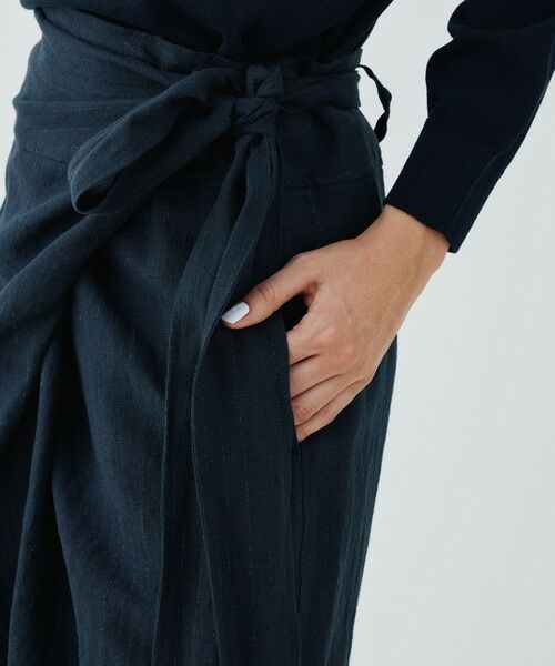 TOMORROWLAND / トゥモローランド ロング・マキシ丈スカート | マリンカナパ オーバーラップスカート | 詳細7