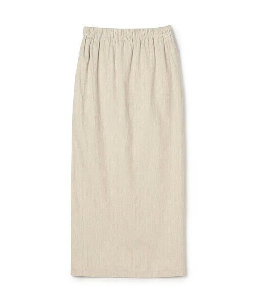 TOMORROWLAND / トゥモローランド ロング・マキシ丈スカート | コットンリネンビスストレッチ イージーIラインスカート(41 ライトベージュ)