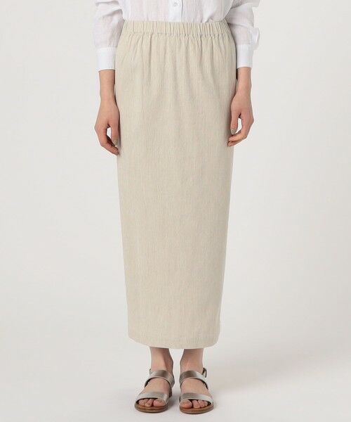 TOMORROWLAND / トゥモローランド ロング・マキシ丈スカート | コットンリネンビスストレッチ イージーIラインスカート | 詳細2