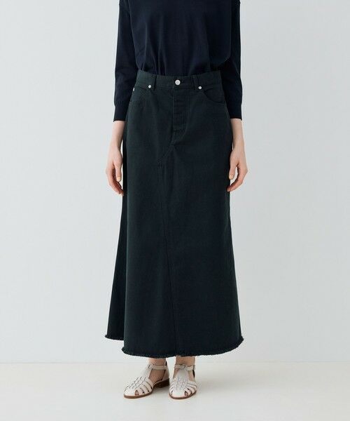 TOMORROWLAND / トゥモローランド デニムスカート | ヴィンテージアイランドデニム ヘムフレアスカート | 詳細2