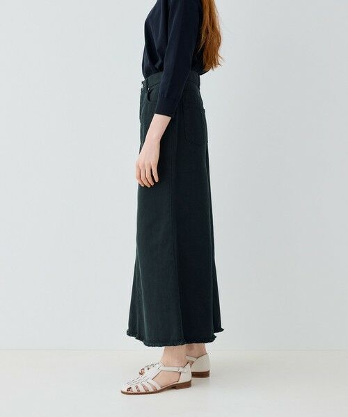 TOMORROWLAND / トゥモローランド デニムスカート | ヴィンテージアイランドデニム ヘムフレアスカート | 詳細3