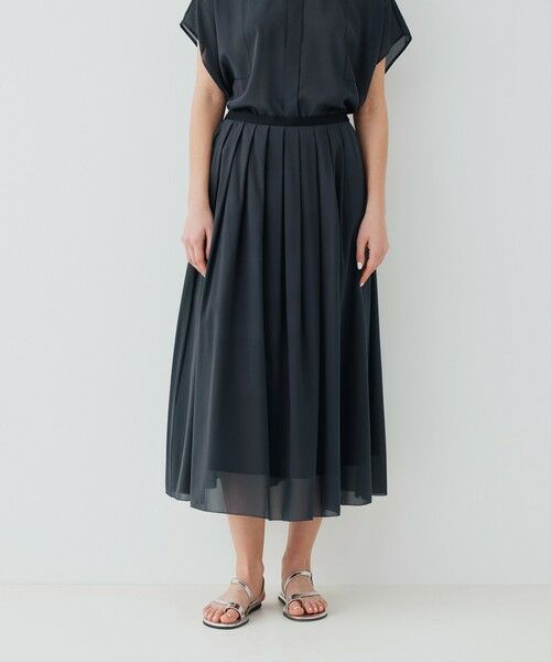 TOMORROWLAND / トゥモローランド ロング・マキシ丈スカート | ライトシルクストレッチ イージータックスカート | 詳細2