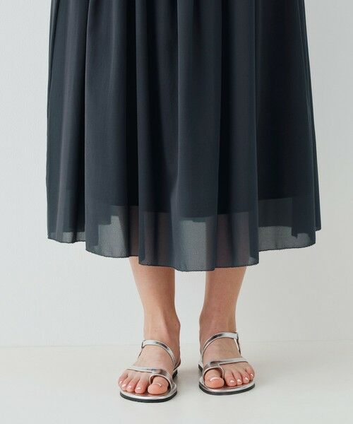 TOMORROWLAND / トゥモローランド ロング・マキシ丈スカート | ライトシルクストレッチ イージータックスカート | 詳細7