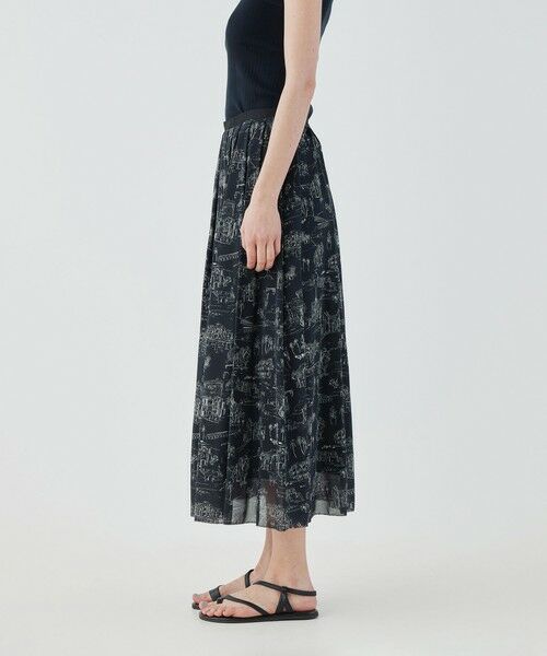 TOMORROWLAND / トゥモローランド ロング・マキシ丈スカート | LandScapeシルクストレッチ イージータックスカート | 詳細11