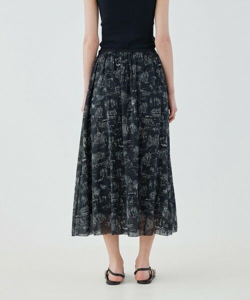 TOMORROWLAND / トゥモローランド ロング・マキシ丈スカート | LandScapeシルクストレッチ イージータックスカート | 詳細12