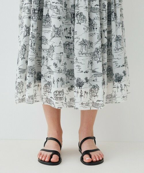 TOMORROWLAND / トゥモローランド ロング・マキシ丈スカート | LandScapeシルクストレッチ イージータックスカート | 詳細7