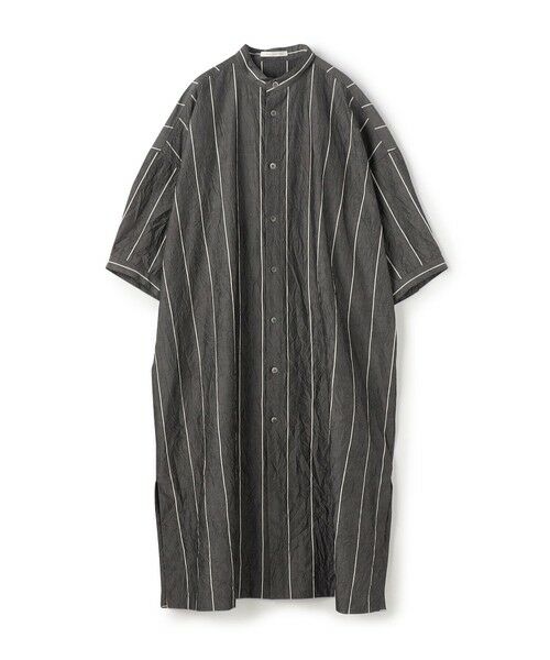 TOMORROWLAND/トゥモローランド ワッシャーブロード ドロップショルダーシャツワンピース 18 ブラック系 F TOMORROWLAND/トゥモローランド ワッシャーブロード ドロップショルダーシャツワンピース 18 ブラック系 F