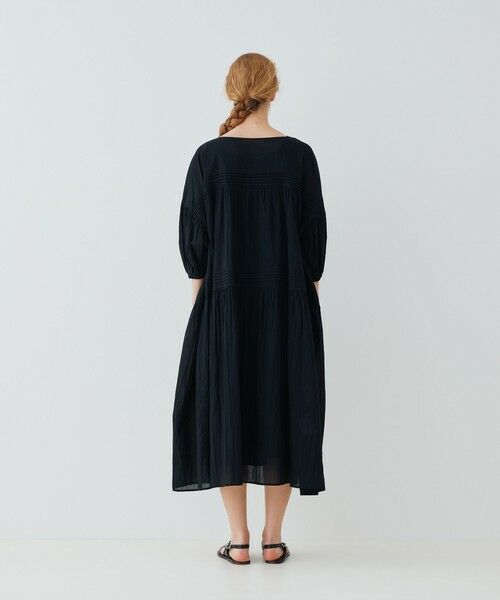 セール】 インドコットン ギャザーワンピース （ロング・マキシ丈