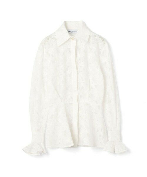 TOMORROWLAND / トゥモローランド シャツ・ブラウス（半袖以外） | MARTIN MARTIN Charlie Volants レースシャツ（11 ホワイト）