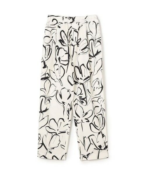 TOMORROWLAND / トゥモローランド その他パンツ | WRITEWELL フラワーパターンタックパンツ(12 ホワイト系)