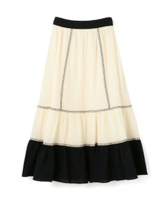 TOMORROWLAND / トゥモローランド ロング・マキシ丈スカート | Devotion TWINS ERATO バイカラースカート