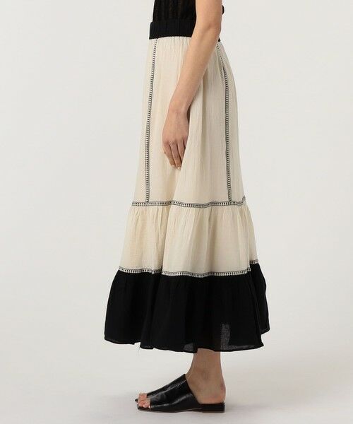 TOMORROWLAND / トゥモローランド ロング・マキシ丈スカート | Devotion TWINS ERATO バイカラースカート | 詳細3