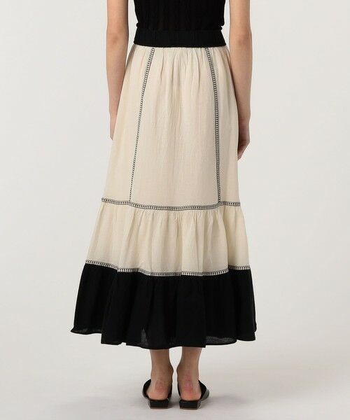TOMORROWLAND / トゥモローランド ロング・マキシ丈スカート | Devotion TWINS ERATO バイカラースカート | 詳細4