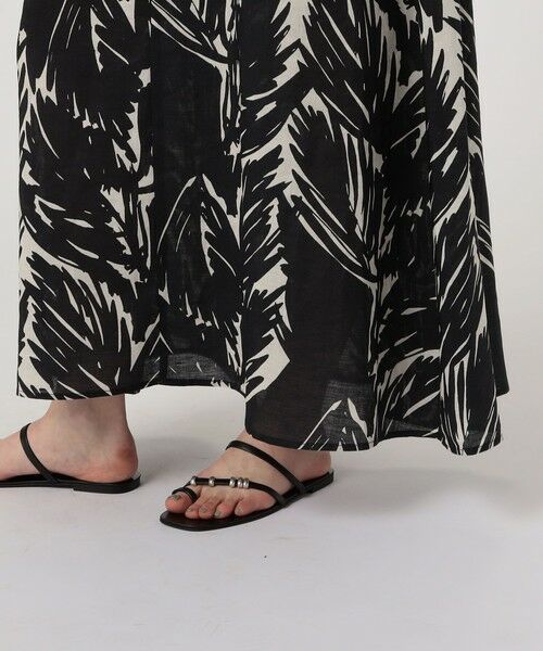 TOMORROWLAND / トゥモローランド ロング・マキシ丈ワンピース | WRITEWELL リーフパターンVネックドレス | 詳細8