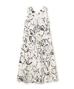 TOMORROWLAND / トゥモローランド ロング・マキシ丈ワンピース | WRITEWELL　フラワーパターンノースリーブドレス