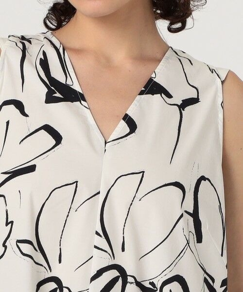 TOMORROWLAND / トゥモローランド ロング・マキシ丈ワンピース | WRITEWELL フラワーパターンノースリーブドレス | 詳細4